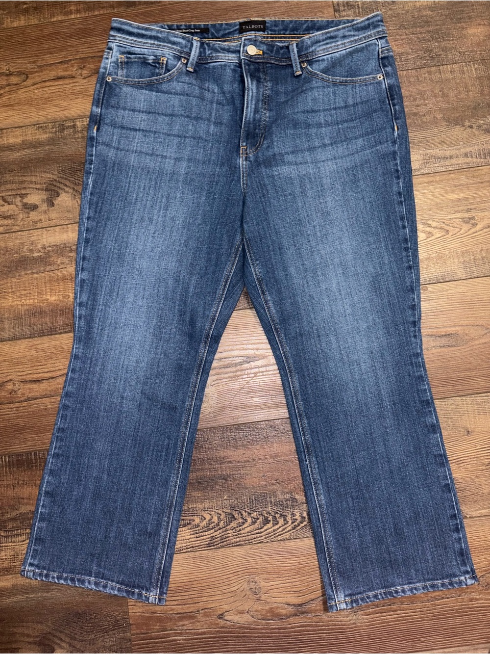 Talbots Demi Boot Crop Jeans Women's Size 14 Denim Casual Classic Normcore
